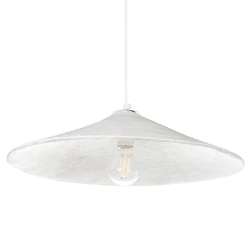 Image of Beliani Pendant Lamp Porongos Papier-Mache White