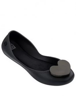 Image of Zaxy Start Love Heart Ballerina - Black