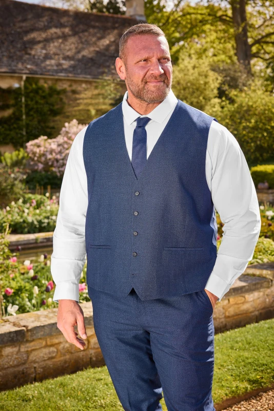 Image of BadRhino Wedding Waistcoat Blue