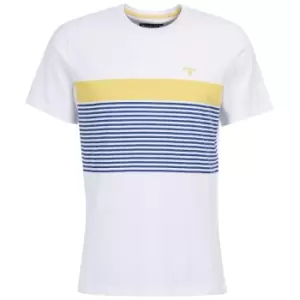 Image of Barbour Mens Braeside Tee White XXL