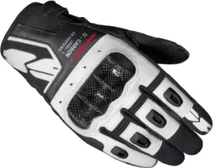 Image of Spidi G-Carbon Motorcycle Gloves, black-white Size M black-white, Size M