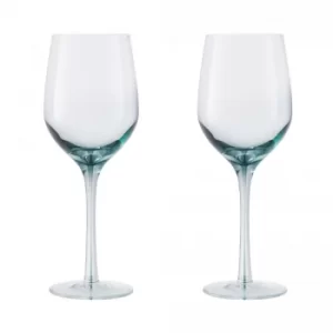 Image of Denby Colours White Wine Glasses (Green) Set of 2