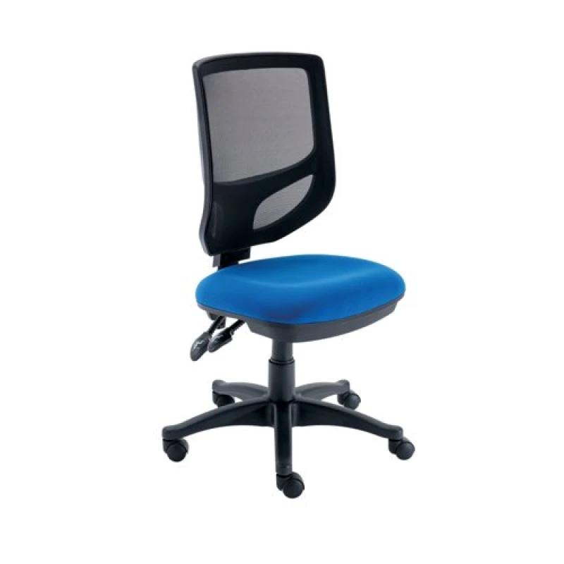 Image of Polaris Nesta Mesh Back Operator Chair 2 Lever 590x900x1050mm Royal Blue KF77952