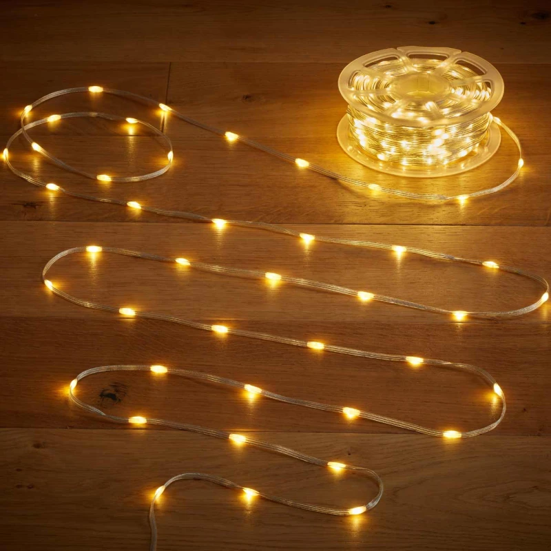 Image of Eureka TwoTone USB Rechargeable 200 LED String Lights Warm/Multi-Colour