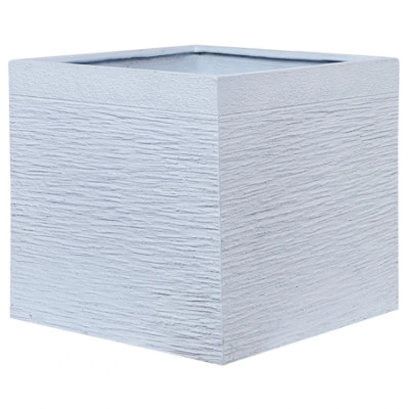 Image of Beliani Scandinavian Plant Pot Paros 50 Cm White