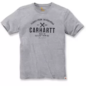 Image of Carhartt Mens Emea Outlast Graphic Short Sleeve T Shirt L - Chest 42-44' (107-112cm)