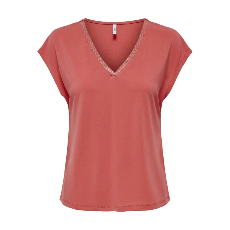 Image of Only Womens T-Shirt Only Free Life Rose Female S