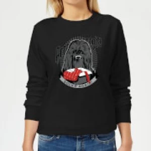Image of Star Wars Chewbacca Arrrrgh Socks Again Womens Christmas Sweatshirt - Black - XXL