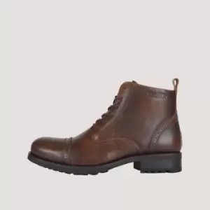 Image of Helstons Rogue Brown Leather Shoes 44