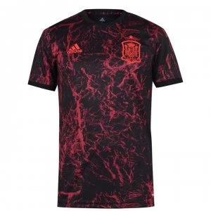 Image of adidas Spain Pre Match Shirt 2020 Mens - Black