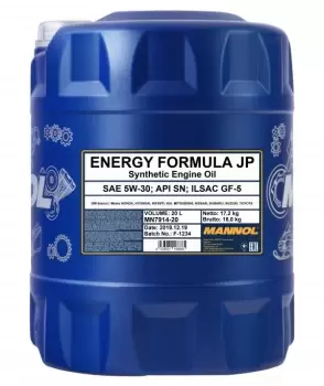 Image of MANNOL Engine oil 5W-30, Capacity: 20l MN7914-20