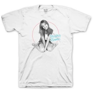 Image of Britney Spears - Classic Circle Mens Medium T-Shirt - White