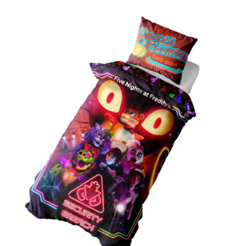 Image of Five Nights At Freddys Security Breach Reversible Duvet Set Multicoloured (Single)