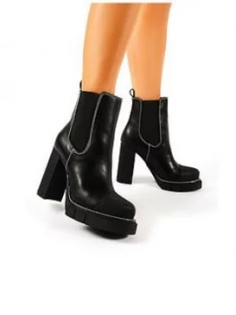 Image of Public Desire Antix Ankle Boot - Black, Size 8, Women