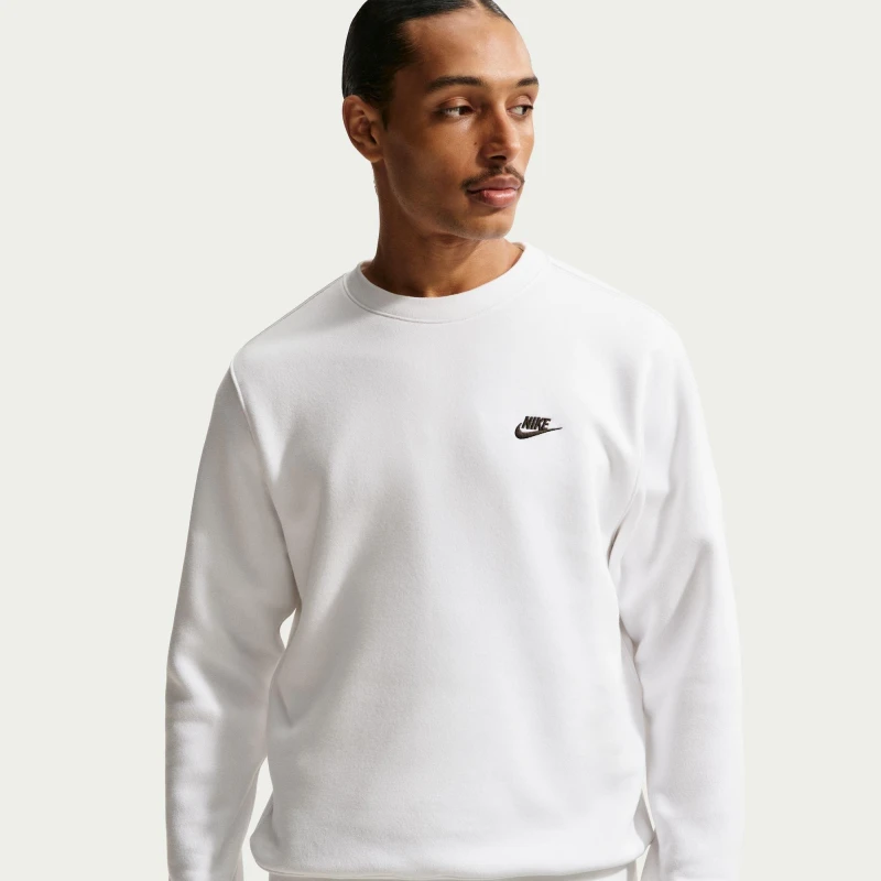 Image of Nike Sportswear Club Crew White/Black male XL