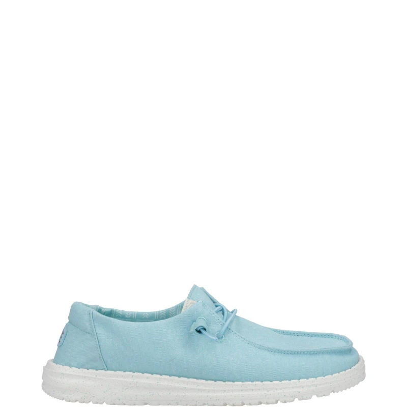 Image of HEYDUDE Wendy Canvas Shoe Turquoise female 6 (39)