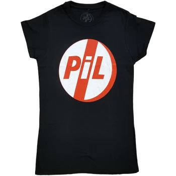 Image of PIL (Public Image Ltd) - Logo Womens X-Large T-Shirt - Black