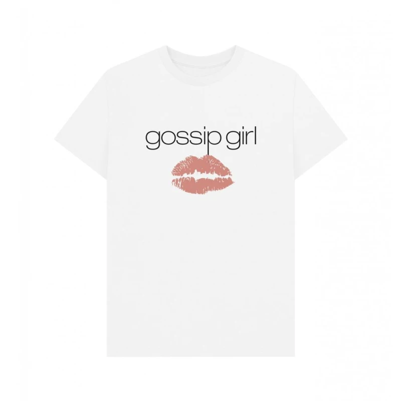 Image of Gossip Girl Mens Graphic T-Shirt in White Size: Small White Male S