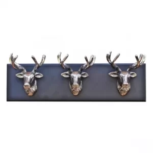 Image of Wall Hanging Triple Stag Head Ornament