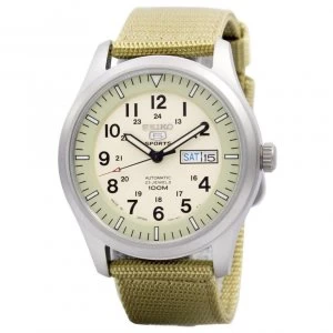 Image of Seiko 5 Military Automatic Sports Japan Made Snzg07 Snzg07j1 Snzg07j Mens Watch