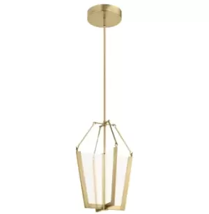 Image of Kichler Calters Integrated LED Pendant Ceiling Light Champagne Gold, 3000K