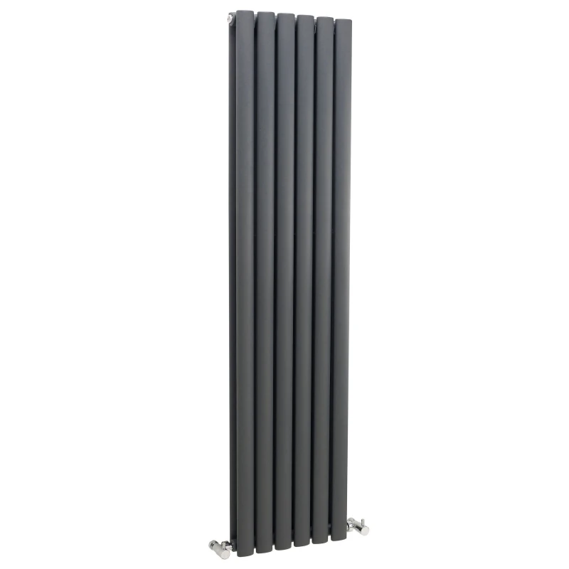 Image of Balterley Vertical Double Panel Radiator 3099 BTU Anthracite 1500 x 354mm Grey
