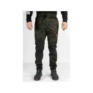 Image of Caterpillar Dynamic Slim Fit Cargo Work Trousers Camouflage - 32L