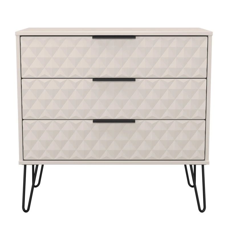 Image of Ready Assembled 2 U Islay 3 Drawer Chest (Ready Assembled) in Taupe Size: Medium Taupe Unisex Medium