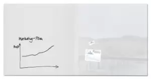 Image of Sigel GL225 magnetic board Glass 2000 x 1000 mm White