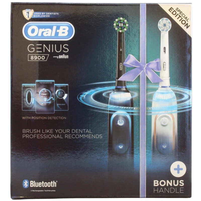 Image of Oral B Oral-B Genius Electric Toothbrush Black/Gold 8900 unisex One Size