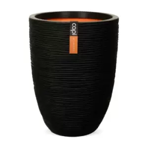 Image of Capi Europe Vase elegant low Rib NL 46x58 black