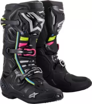 Image of Alpinestars Tech 10 Supervented Motocross Boots, white, Size 40 41, white, Size 40 41