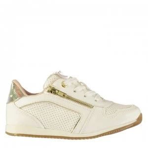 Image of Fabric Alexa Run Infants Trainers - White Gold