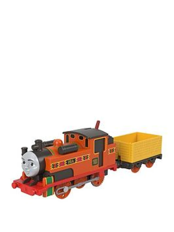 Image of Thomas & Friends Motorized Toy Train Classic Nia Battery-Powered Engine & Cargo Car Storytelling Play for Preschoolers JGF97
