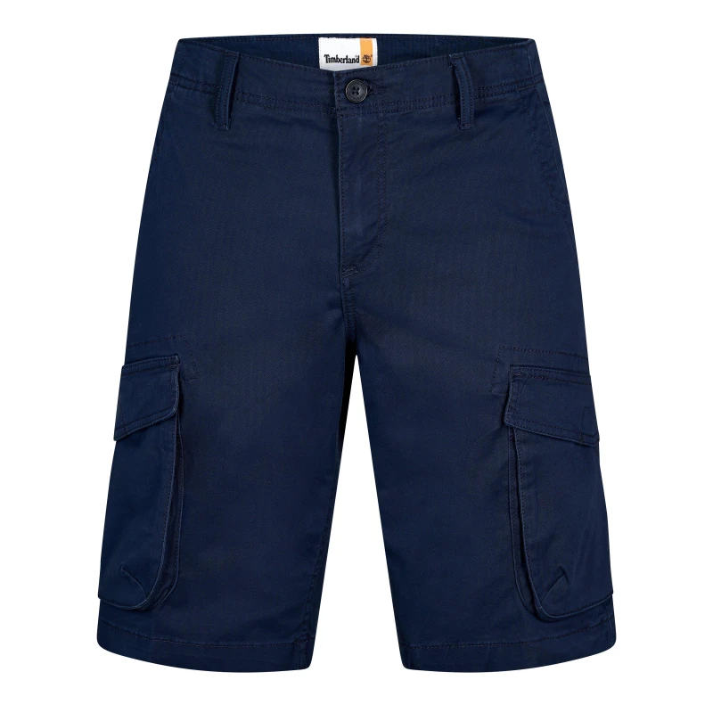 Image of Timberland Mens Twill Cargo Shorts Dark Sapphire male 30