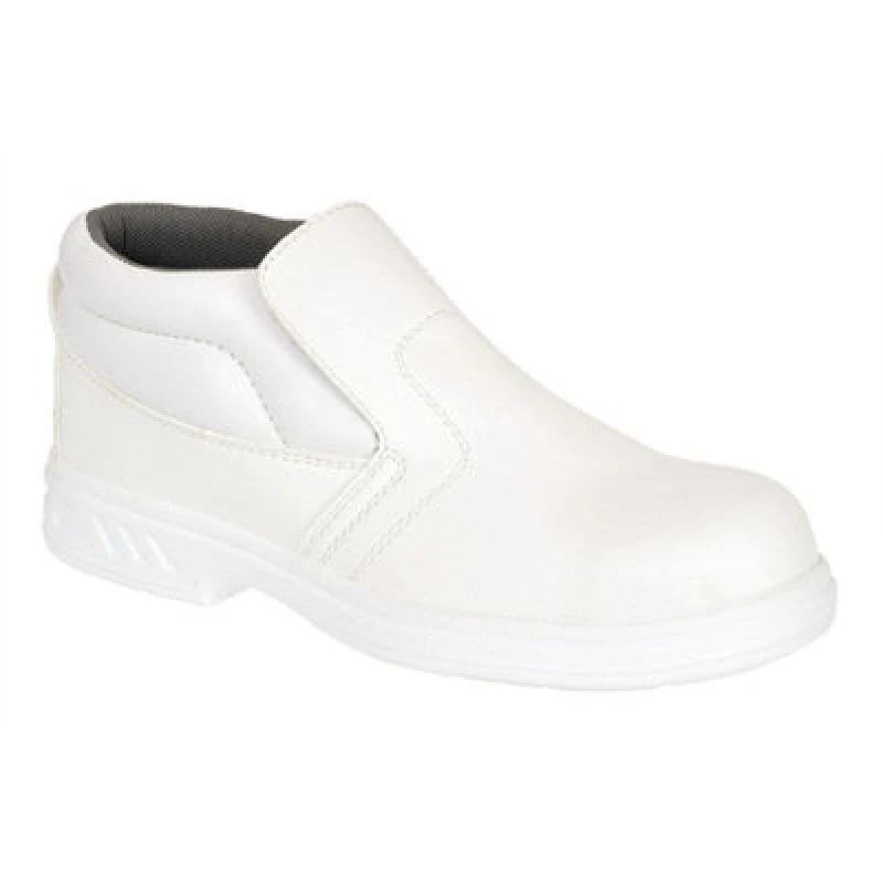 Image of Portwest Steelite Slip On S2 Clean Area Safety Boots FW83WHR43 Colour: White