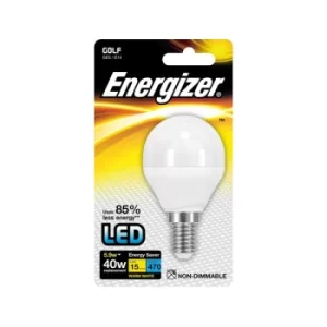 Image of Energizer E14 Warm White Blister Pack Golf 5.2w 470lm
