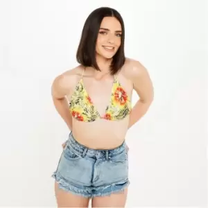 Image of Missguided Fuller Bust Wide Strap Wrap Underwire Bikini Top - Multi