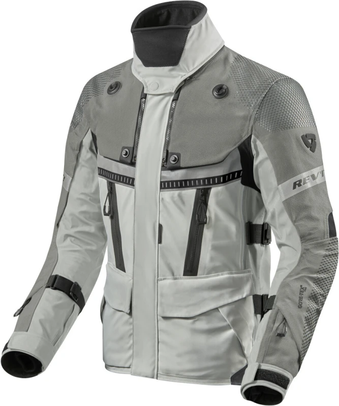 Image of REV'IT! Dominator 3 GTX Jacket Silver Anthracite Size XL