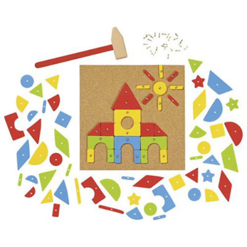 Image of Goki Hammer & Nail Game - 118 Parts