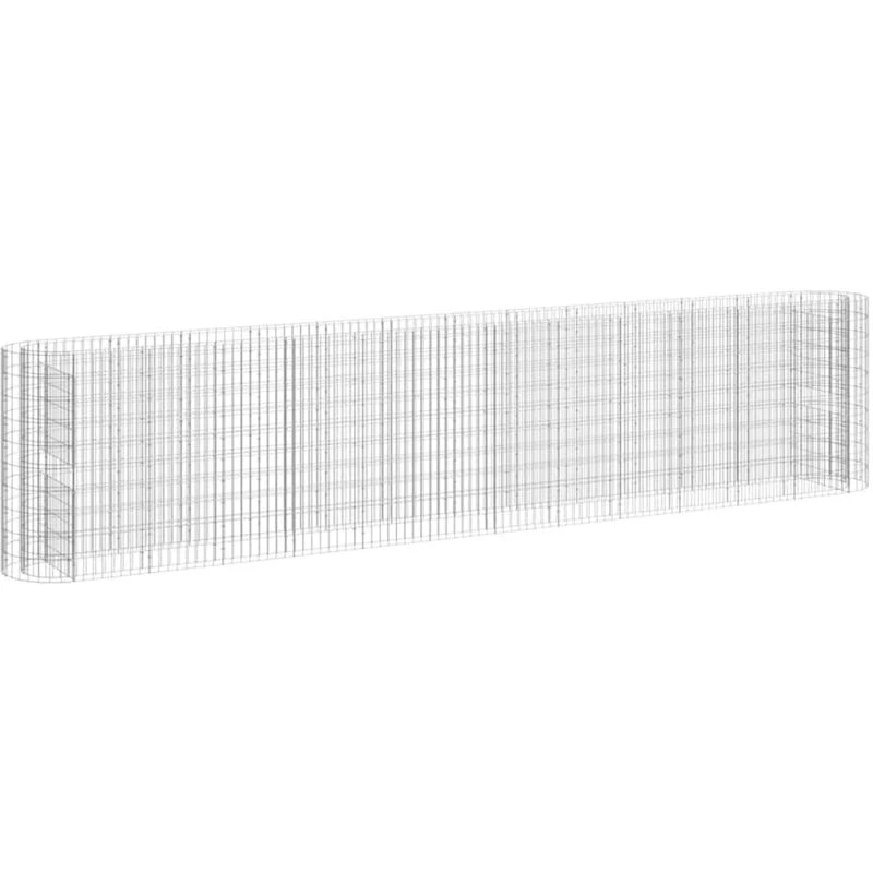 Image of VIDAXL Gabion Raised Bed Galvanised Iron 470x50x100cm Vidaxl 8720286979846