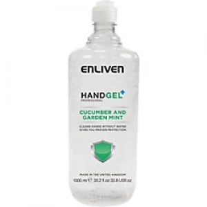 Image of Enliven Hand Sanitiser Gel Professional Cucumber and Garden Mint 1 L