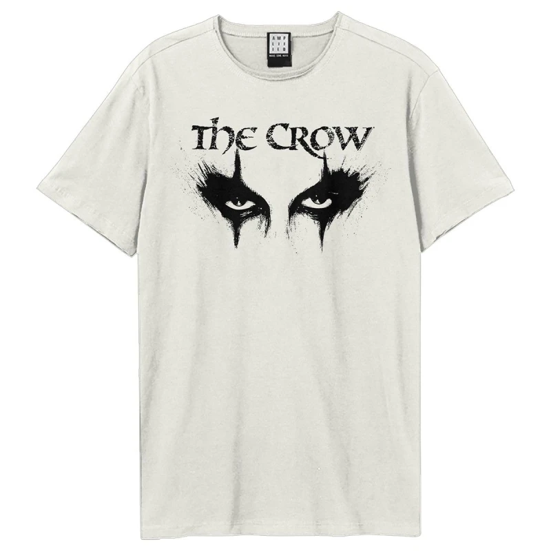 Image of Amplified Amplified Men Eyes The Crow T-Shirt in White Size: X-Small White XS Male 5063652561874