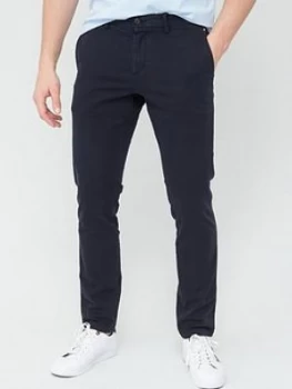 Image of Tommy Hilfiger Bleecker Flex Chino - Desert Sky Navy, Desert Sky Navy, Size 36, Inside Leg Regular, Men
