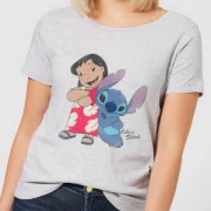 Image of Disney Lilo & Stitch Classic Womens T-Shirt - Grey - M