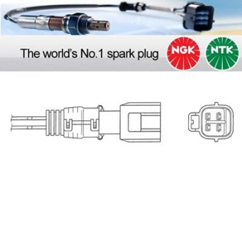 Image of 1x NGK NTK Oxygen O2 Lambda Sensor OZA648-TY17 OZA648TY17 (1357)
