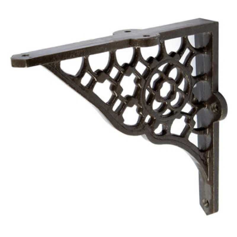 Image of Hammer and Tongs Hammer & Tongs Honeycomb Iron Shelf Bracket - D155mm - Raw
