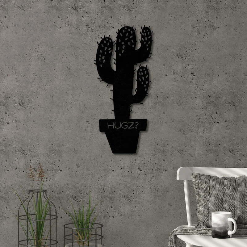 Image of DECORTIE Decortie - metal wall art NO.4 hugz - Black - Black M.DK.T.13332.5