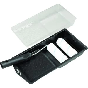 Image of Wickes Microfibre Roller and Tray Set - 4in