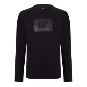 Image of CP Company 30/1 Long Sleeve T Shirt - Black